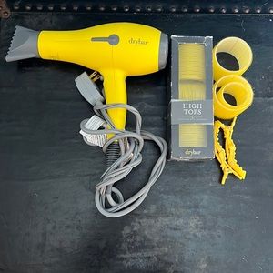 Dry Bar hairdryer with accessories